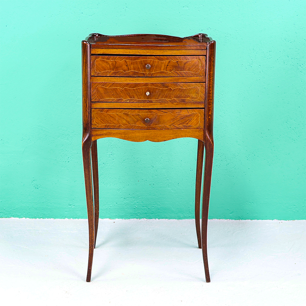 French marquetry pedestal