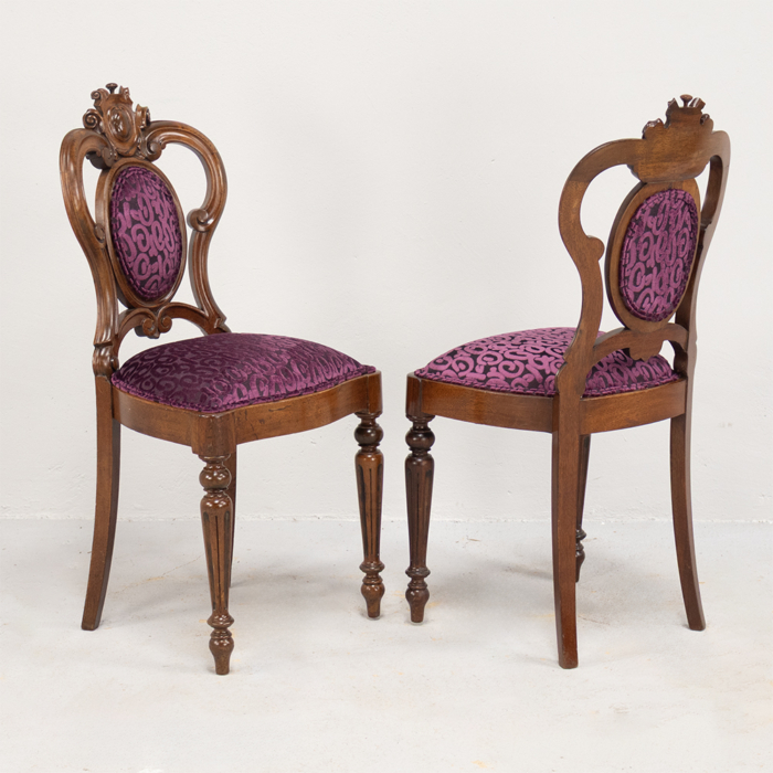 Petite Mahogany Dining Chairs - Image 2